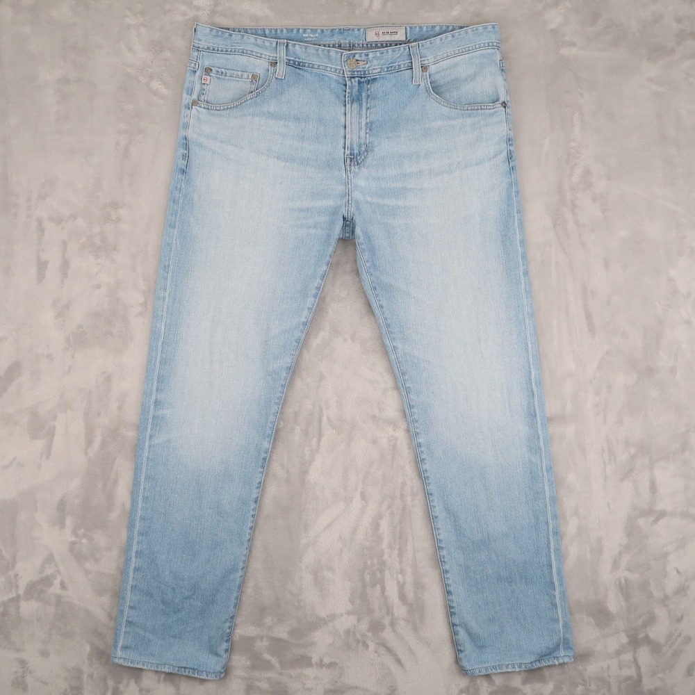 AG Jeans The Tellis Mens 38 Fits 38x30.5 Light Wash Modern Slim Fit Tapered